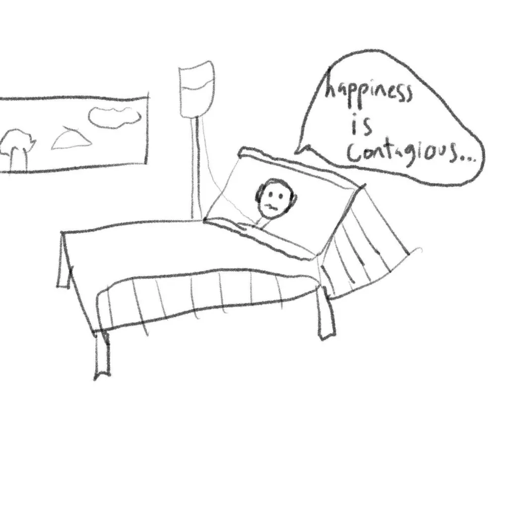 happiness is contagious